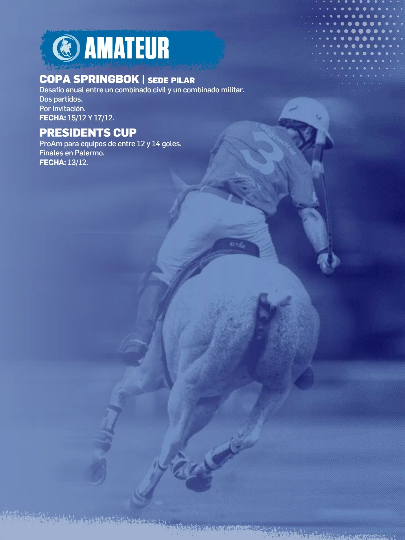 Calendario AAP Primavera 2026, página 12 de 12: Diciembre, categoría Amateur