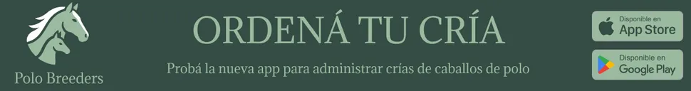 Polo Breeders: ordená tu cría. La app para administrar crías de caballos de polo, disponible en App Store y Google Play.